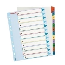 separadores reutilizables para fundas multitaladro esselte 