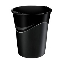 papelera cep gloss 280 negra 14 litros unidad