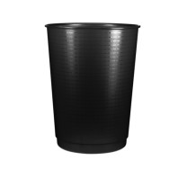 papelera de plastico sin tapa maxi negra 40 litros cep 133r 