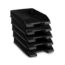 bandeja sobremesa apilable plastico negro unidad