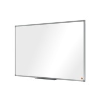 pizarra blanca 90 x 60 cm con marco de aluminio y cajetin no