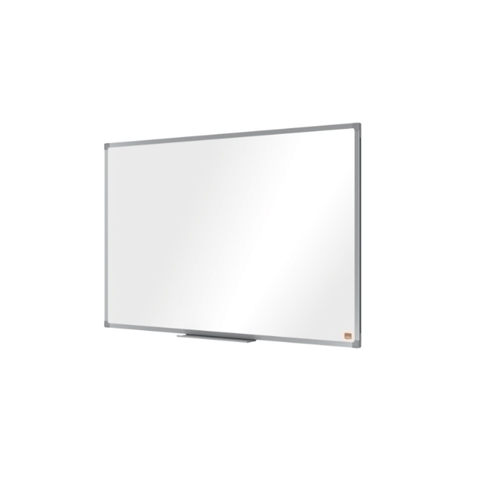 pizarra blanca 90 x 60 cm con marco de aluminio y cajetin no