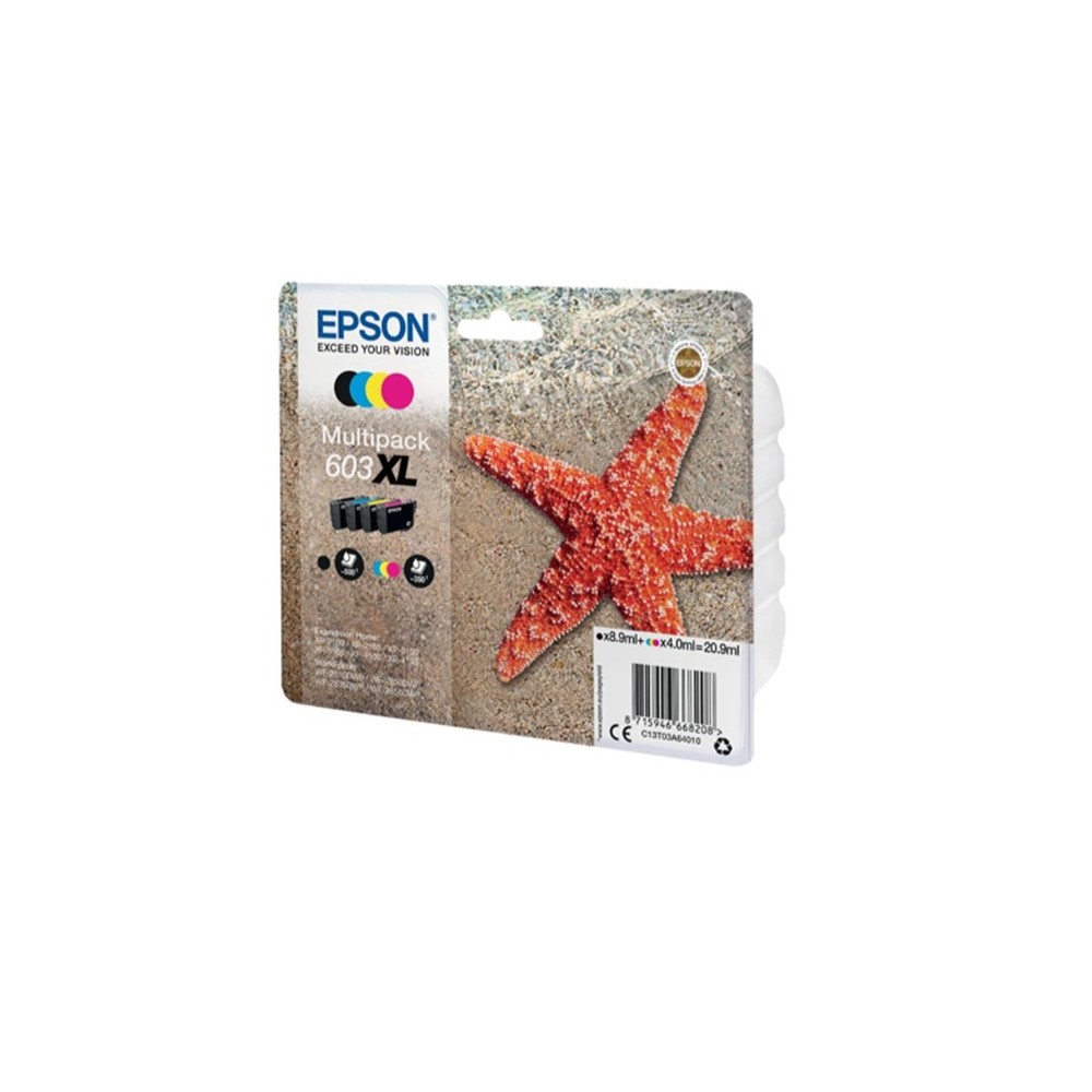 pack 4 cartuchos tinta epson color 603xl cmybk negro mag