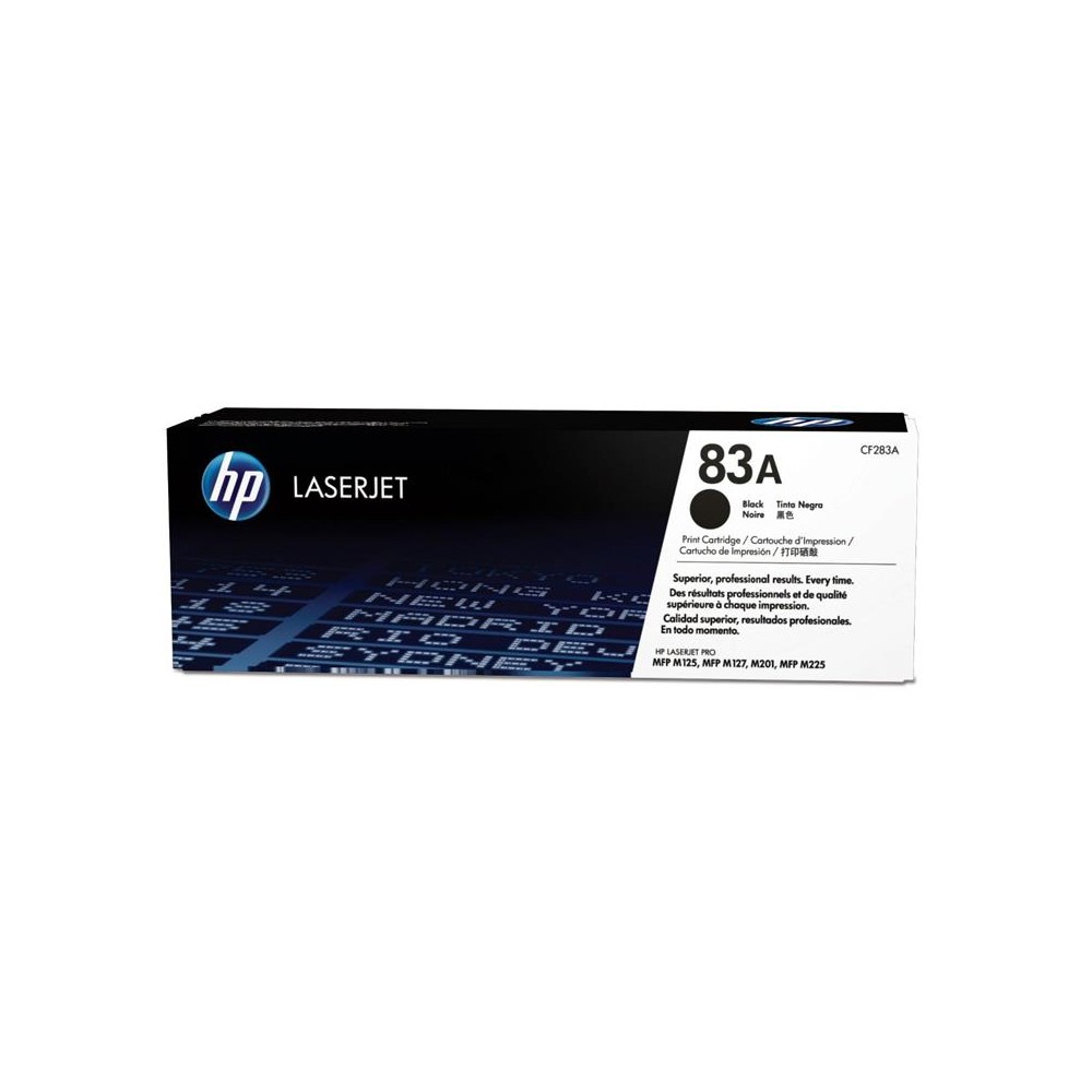 pack 2 toner hp laserjet 83a negro pro serie 125127 cf283ad