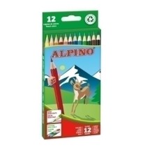 lapices de colores surtidos alpino estuche de carton paq12