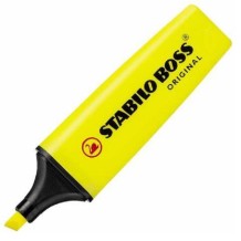 marcador fluorescente amarillo stabilo boss unidad