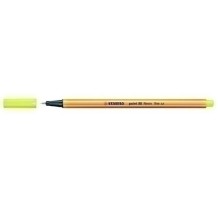 rotulador fibra stabilo point 88 amarillo neon paq 10 uds