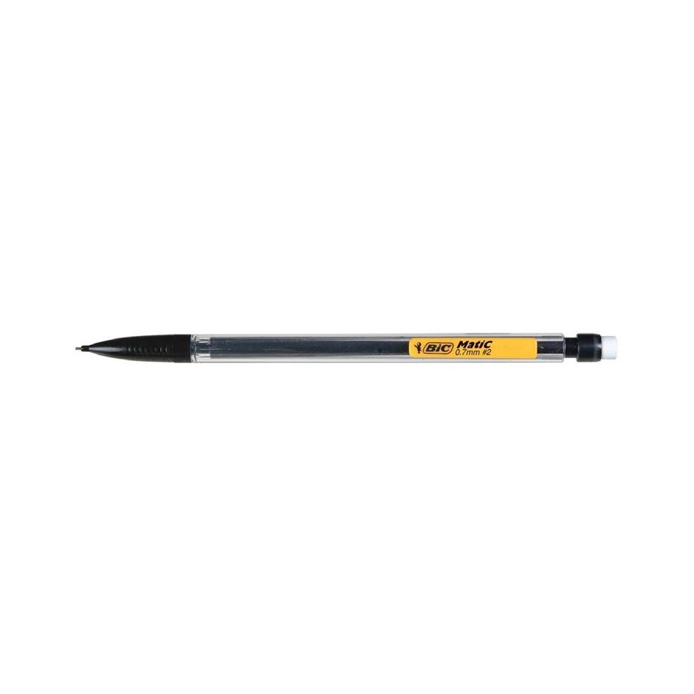 portaminas 07 mm con goma bic matic classic unidad