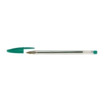 boligrafo verde bic cristal unidad