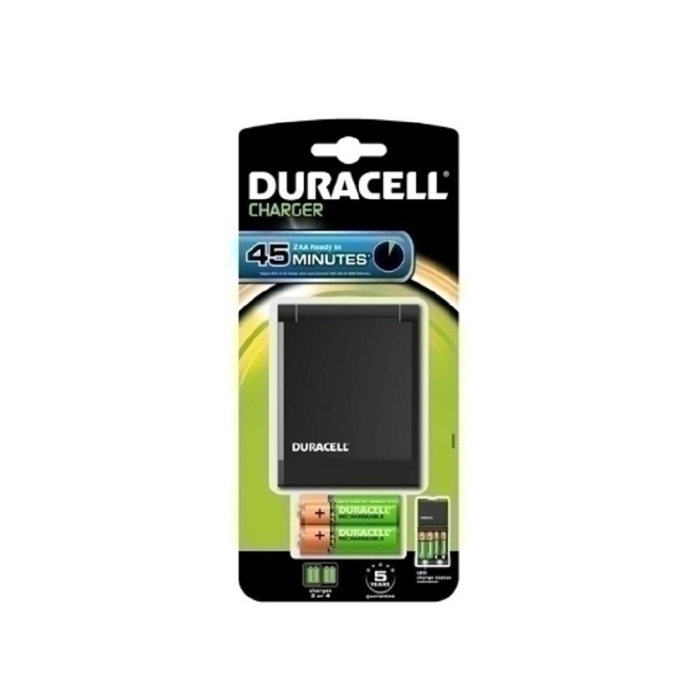cargador para 4 pilas recargables aa  aaa duracell unidad