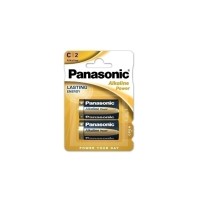 pilas alcalinas panasonic power tipo lr14 blister 2 uds