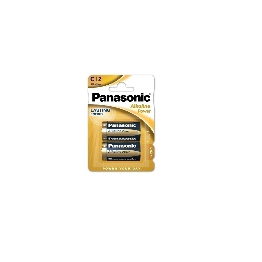 pilas alcalinas panasonic power tipo lr14 blister 2 uds