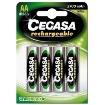 pilas aa recargables 2700 mah cegasa blister 4 uds