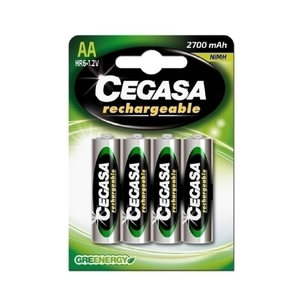 pilas aa recargables 2700 mah cegasa blister 4 uds