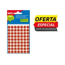 gomets circulares diam 13 mm rojo paq 175 uds