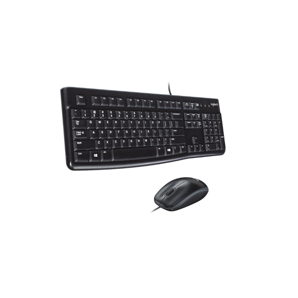 teclado  raton logitech mk120 con cable espanol