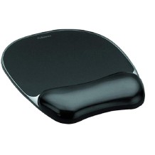 alfombrilla raton con reposamunecas de gel negro fellowes u