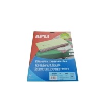 etiquetas adhesivas imprimibles apli a4polyester transparen