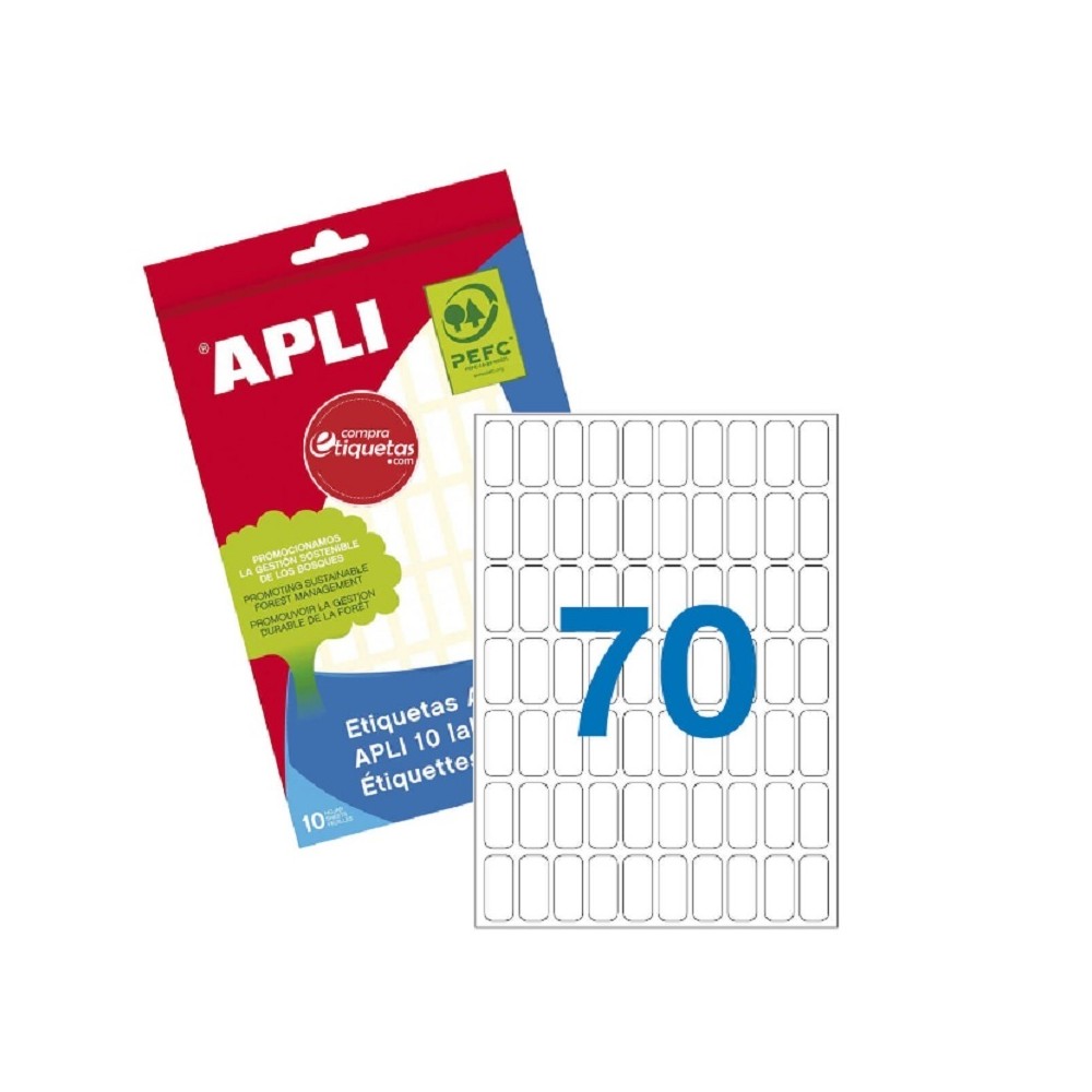 etiquetas adhesivas manuales no imprimibles a5 8 x 20 mm ap