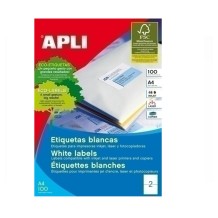 etiquetas autoadhesivas blancas polivalentes 210x148mm caja