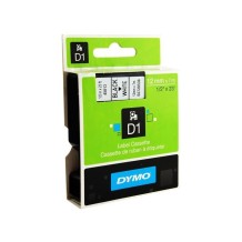 cinta dymo d1 12mmx7m negro sobre blanco