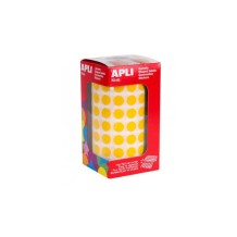 gomets circulares diam 105 mm amarillo apli rollo 5192 u