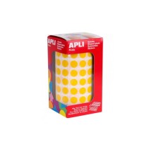 gomets circulares diam 105 mm amarillo apli rollo 5192 u