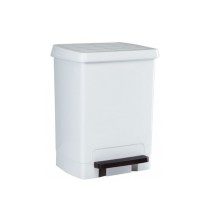 cubo basura pedalbin 26l blanco 24150 denox con tapa