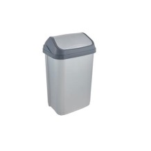 cubo basura tapa basculante 25l 335x255x535cm blanco un