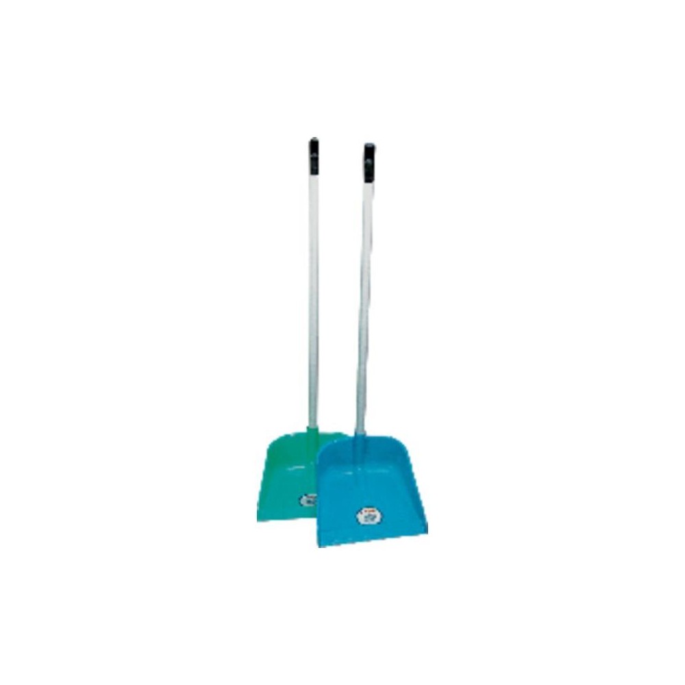recogedor de plastico con goma palo de pvc de 73 cm con rosc