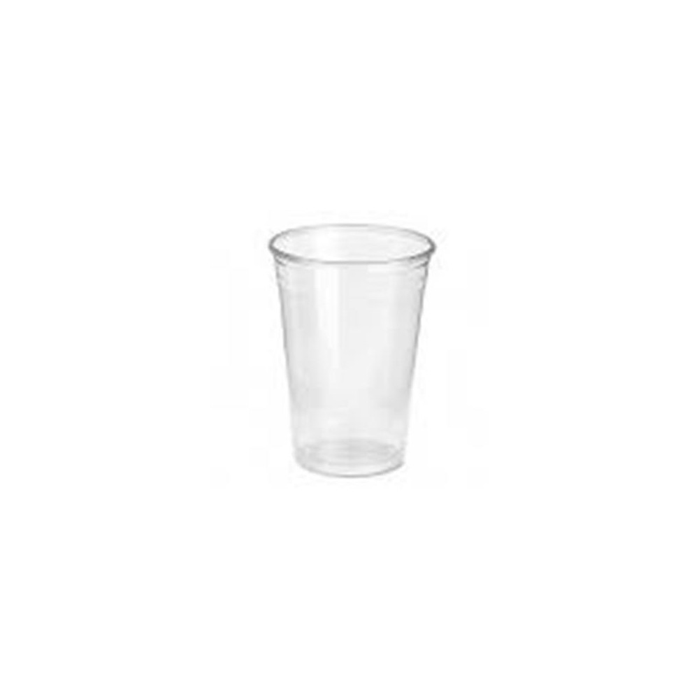 vaso de plastico de 330cc transparente paq 50 uds