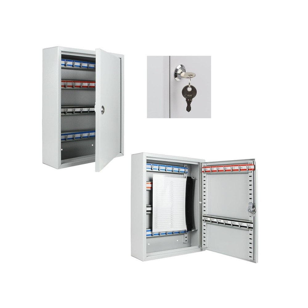 armario para 42 llaves metalico blanco 35x27x8 cm unidad