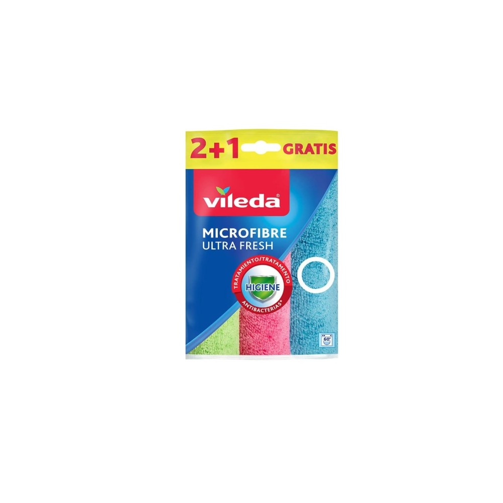 bayeta microfibra antibacteriana 30x30 de 3 colores rosave