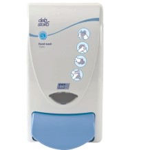 jabonera  dispensador de pared de jabon en espuma deb clean