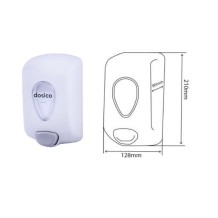 dispensador  jabonera de pared de jabon 700 ml blanco ares