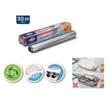 papel de aluminio extra resistente albal 30 m x 29 cm unid