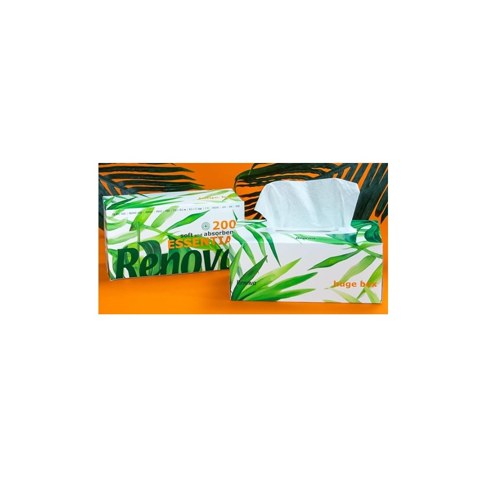 panuelos de papel  renova caja de 200 uds