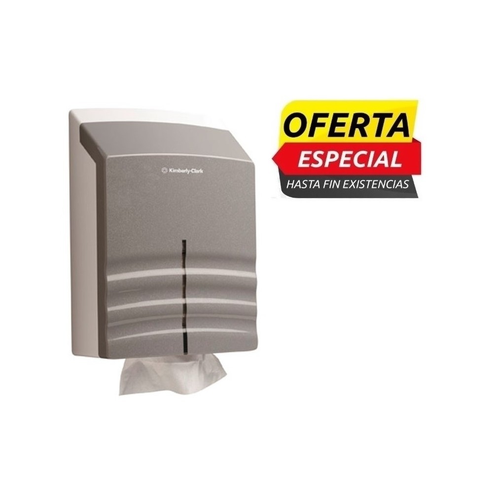 dispensador de toallas secamanos plegadas en z 41x29x14 gris