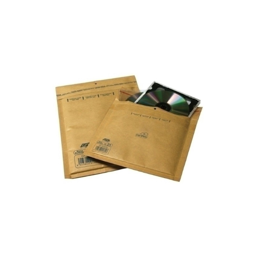 bolsa burbuja kraft con cinta adhesiva 220x265mm n15 paq