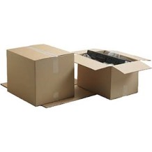 caja carton embalaje canal simple 29x17x38cm marron unidad