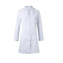 bata blanca senora manga larga talla l4446