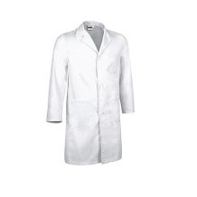 bata blanca manga larga talla xl unisex