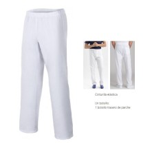 pantalon unisex cintura elastica blanco 3xl talla 12