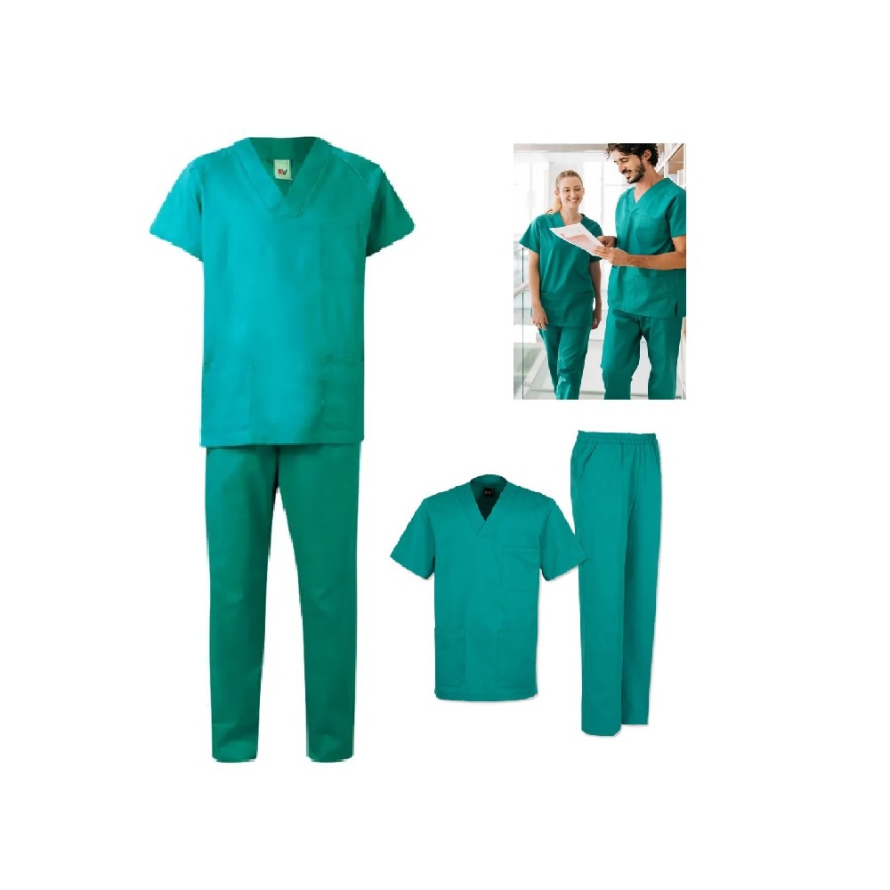 conjunto pijama unisex verde 2xl talla 10