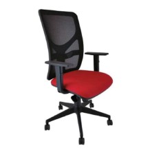 silla xarly respaldo en malla negra y asiento tapizado sin b