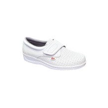 zapato blanco dian 1900 cerrado con velcro n 38 unidad