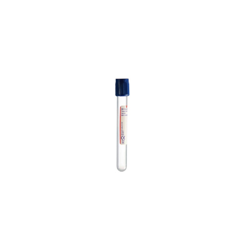 tubo vacio plus suero 13x100mm 6ml tapon azul vacutainer bd 