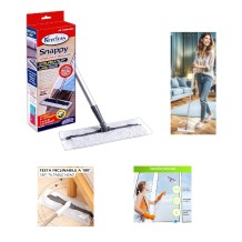 mopa con cabezal giratorio 180 con mango de aluminio gris 