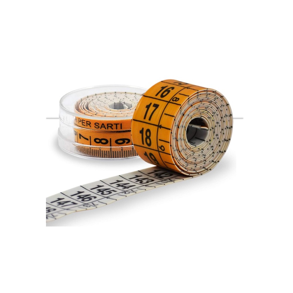 cinta metrica 150cm amarilla unidad