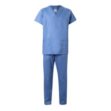 conjunto pijama unisex celeste talla m